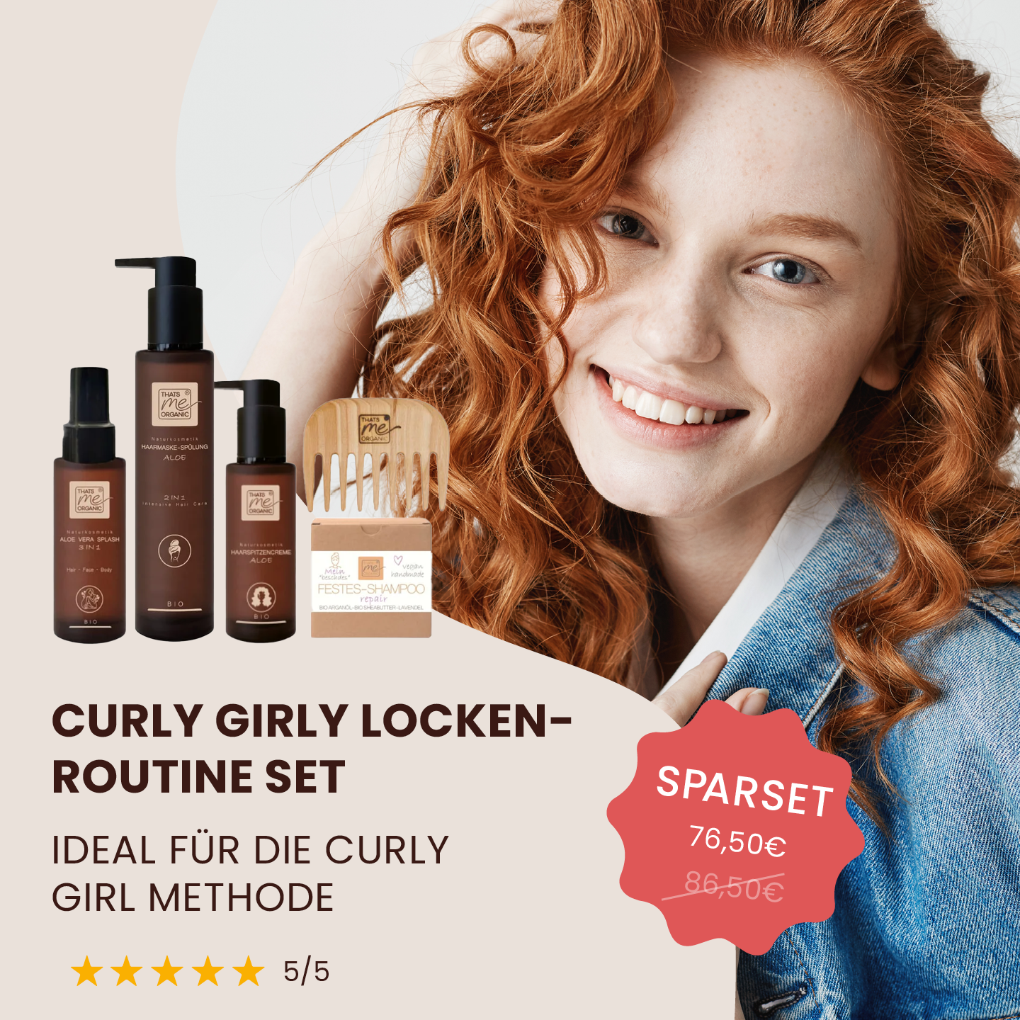 Curly Girly Locken-Routine Set - ideal für die Curly Girl Methode - We ♥ Locken