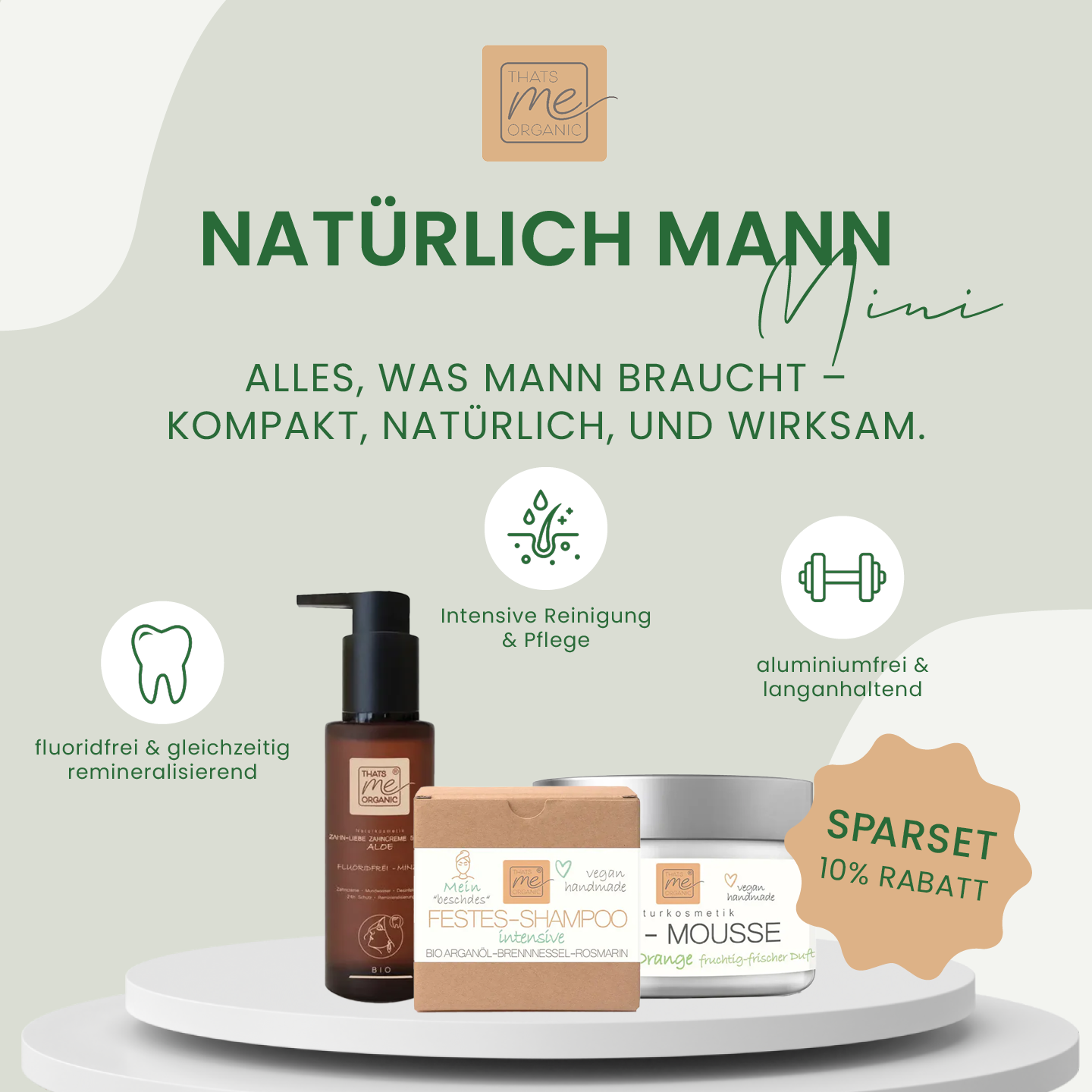 Natürlich Mann Mini - unser Männer Set für den naturbewussten Mann