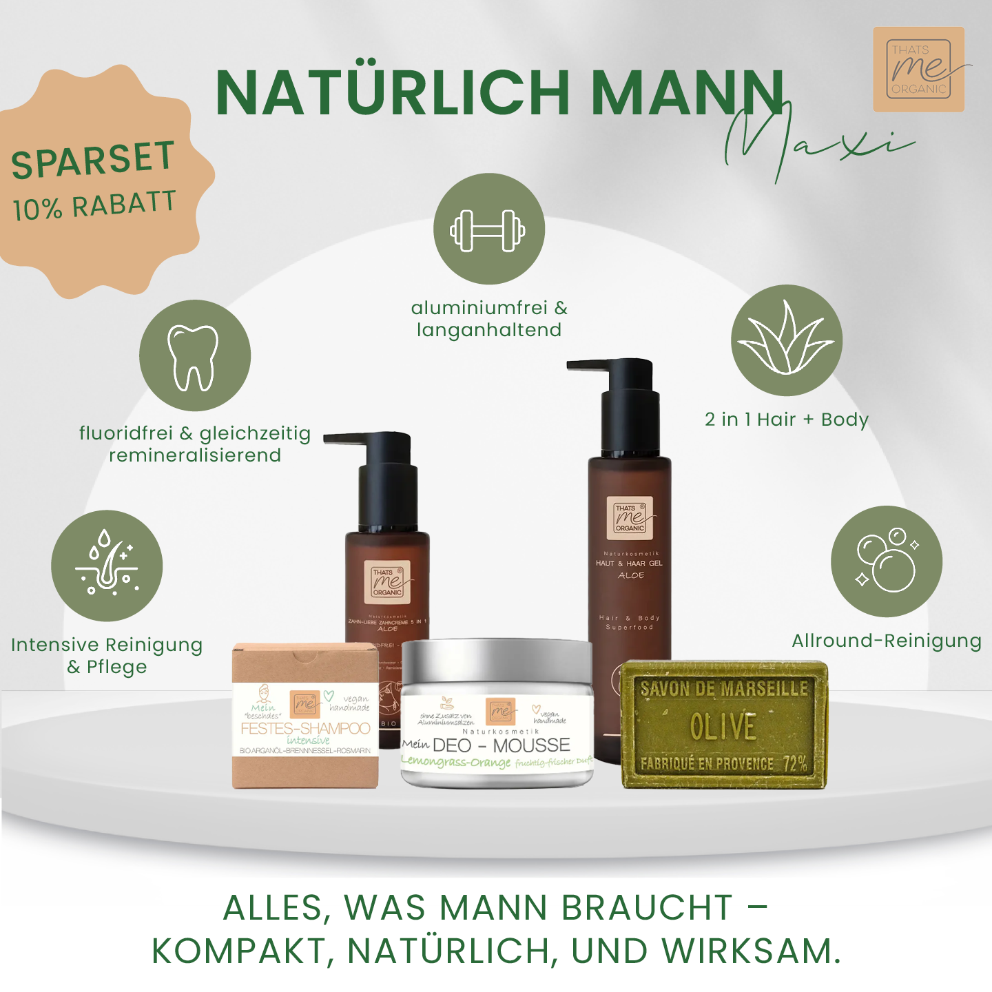 Natürlich Mann Maxi - unser Männer Set für den naturbewussten Mann