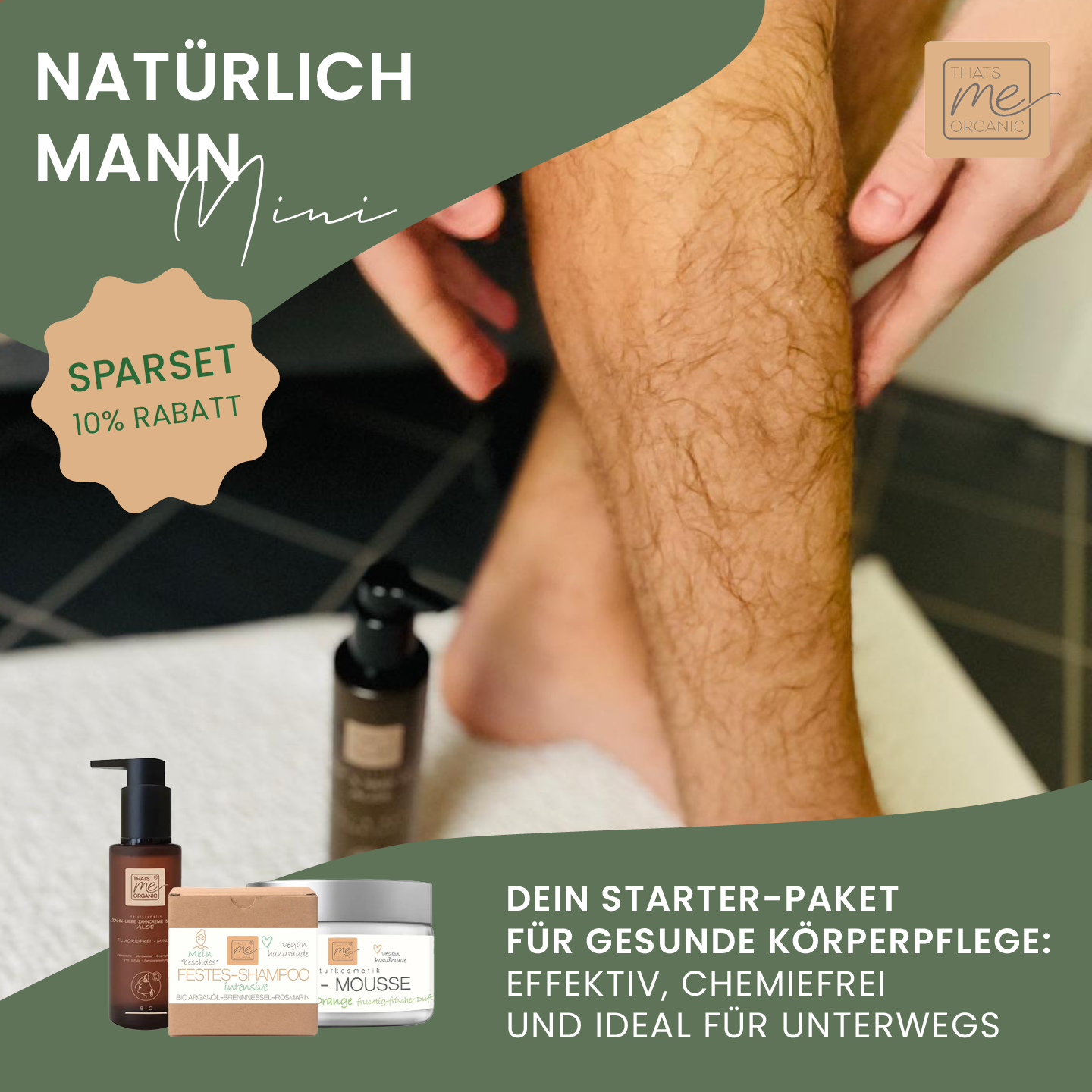 Natürlich Mann Mini - unser Männer Set für den naturbewussten Mann