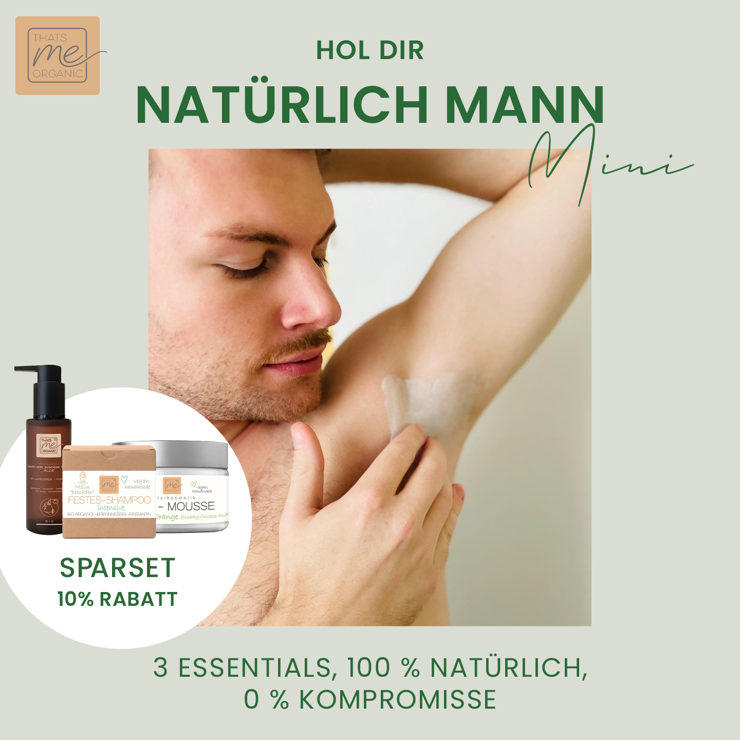 Natürlich Mann Mini - unser Männer Set für den naturbewussten Mann