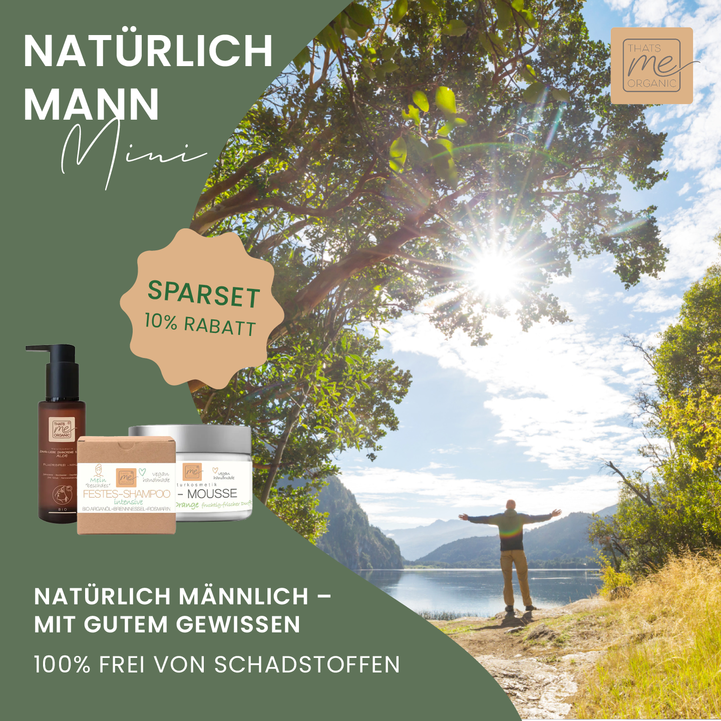 Natürlich Mann Mini - unser Männer Set für den naturbewussten Mann