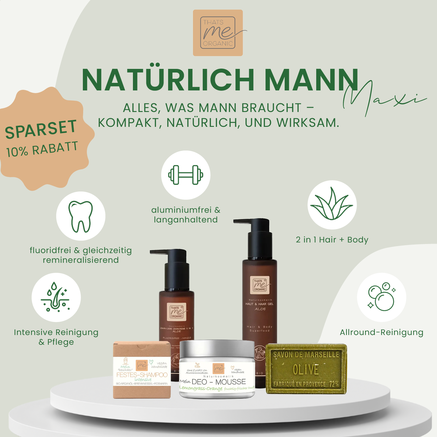 Natürlich Mann Maxi - unser Männer Set für den naturbewussten Mann