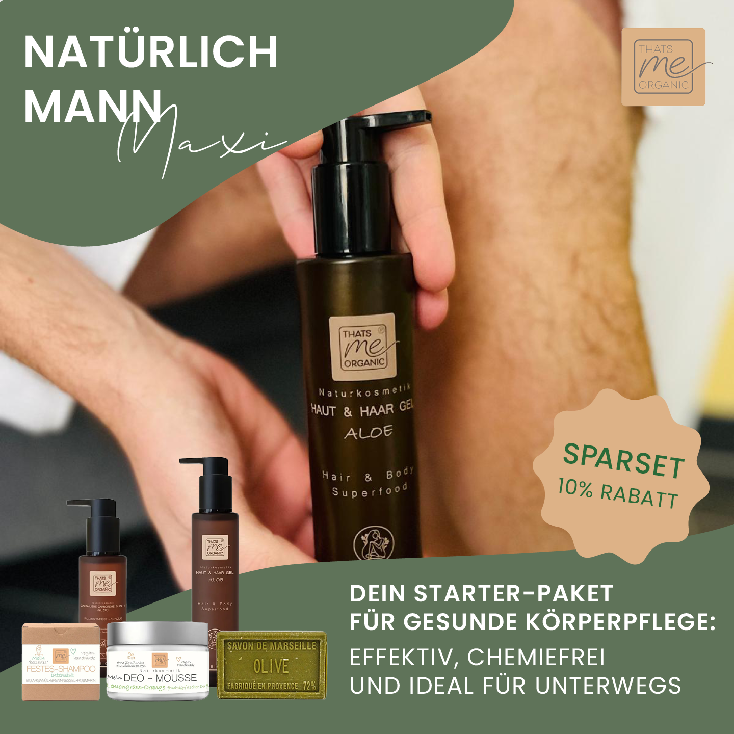 Natürlich Mann Maxi - unser Männer Set für den naturbewussten Mann