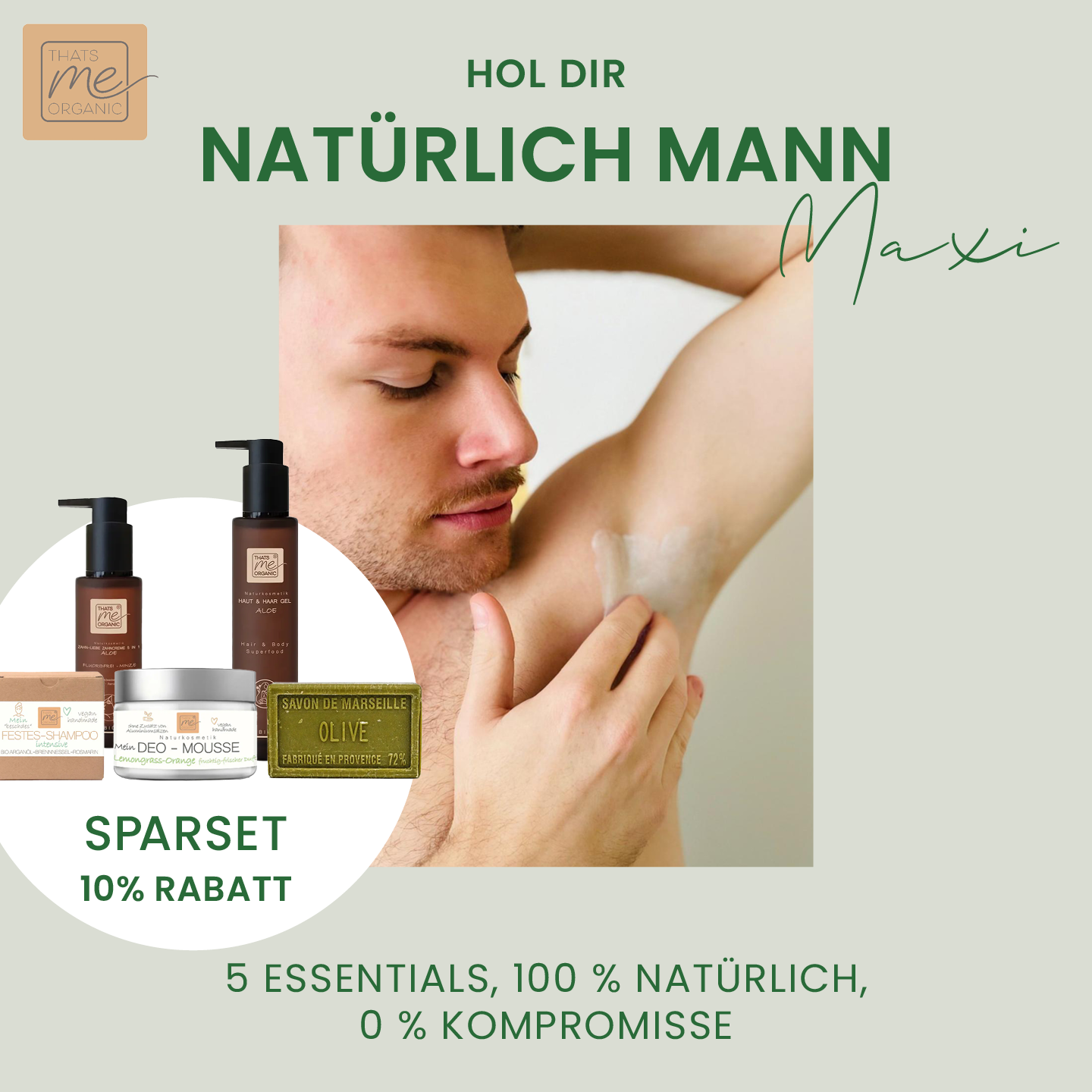 Natürlich Mann Maxi - unser Männer Set für den naturbewussten Mann