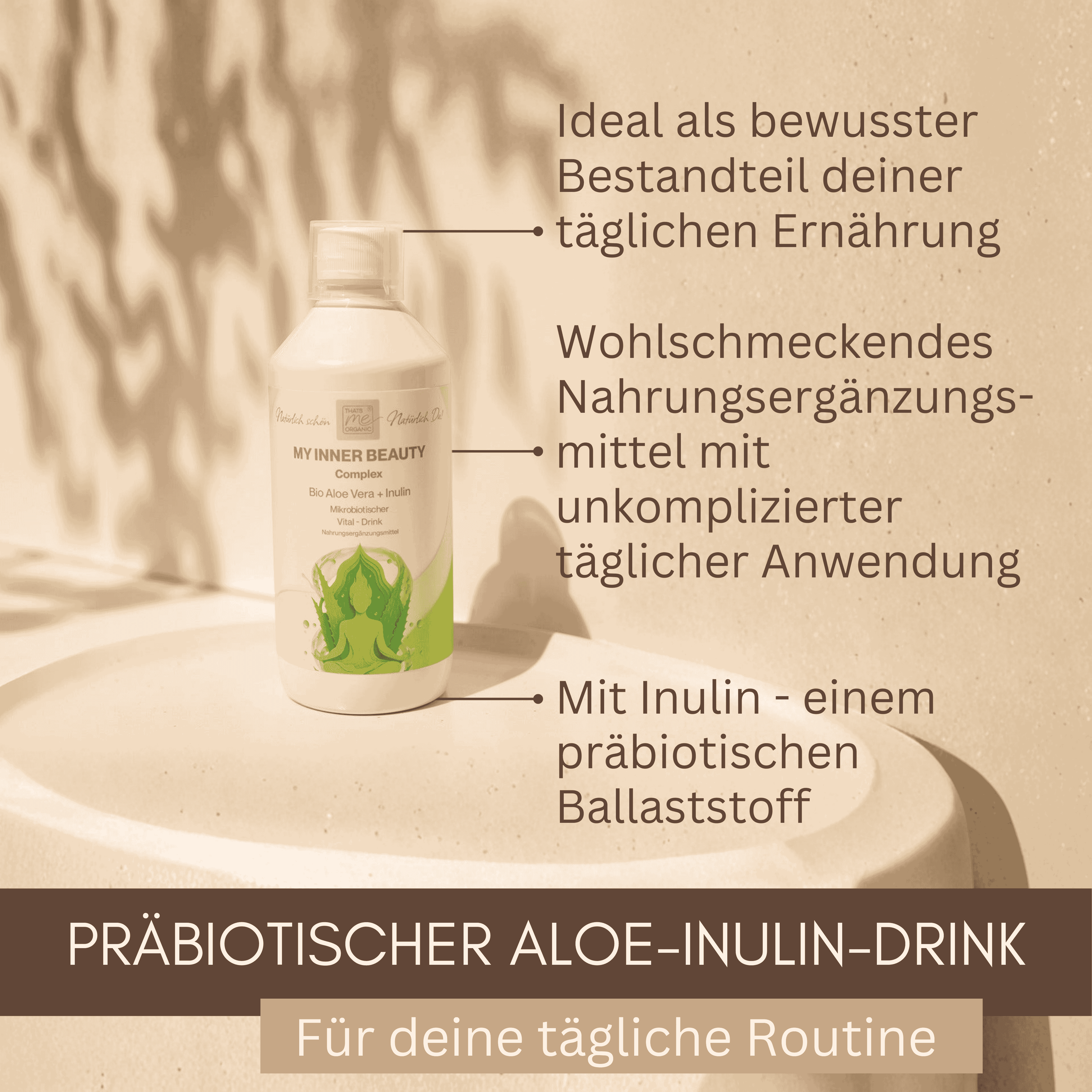NEU: Bio-Aloe Saft "My Inner Beauty" präbiotischer Vital-Drink 500ml