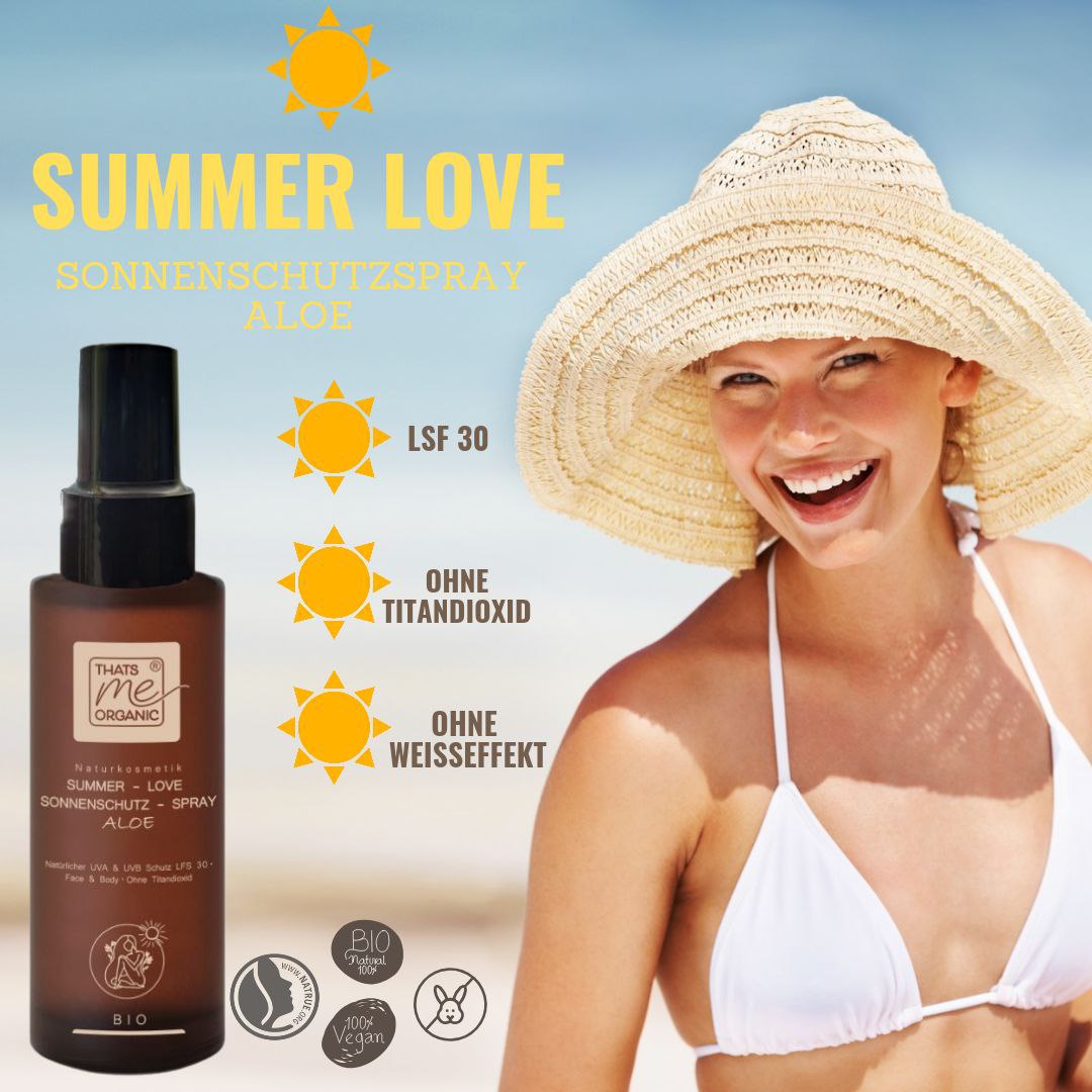 SONDER-ABVERKAUF: BIO-Body Sonnenschutz-Spray SUMMER-LOVE Aloe LSF 30 100ml Naturkosmetik
