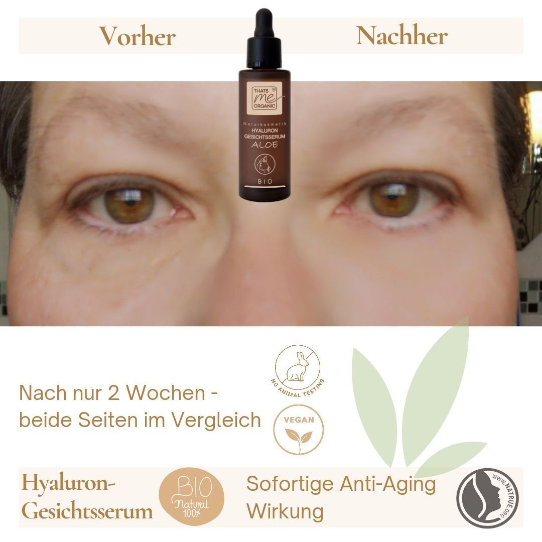 ORGANIC hyaluronic facial serum aloe - anti aging - smoothing &amp; firming 30ml vegan
