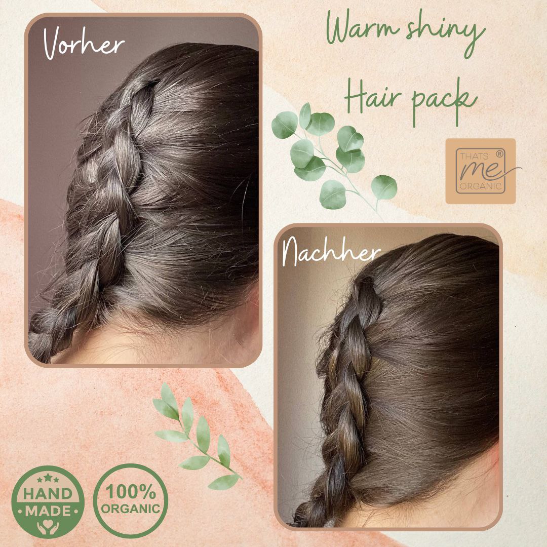 Profi-Pflanzenhaarfarbe farblose warm-schimmernde Volumen-Glanz-Haarpackung "warm shiny hair pack" 90g Nachfüllpack