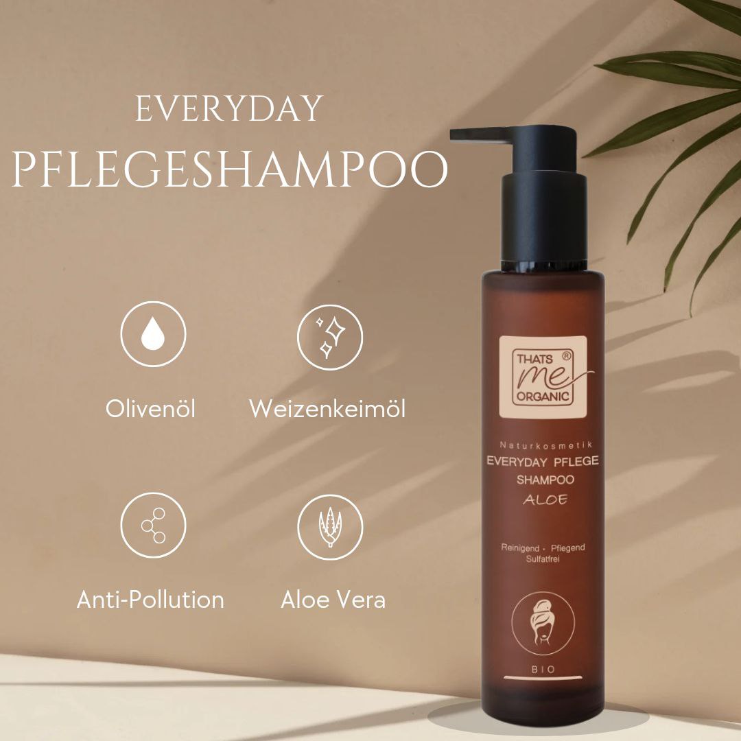 ORGANIC care shampoo "everyday" aloe 200ml natural cosmetics sulfate-free