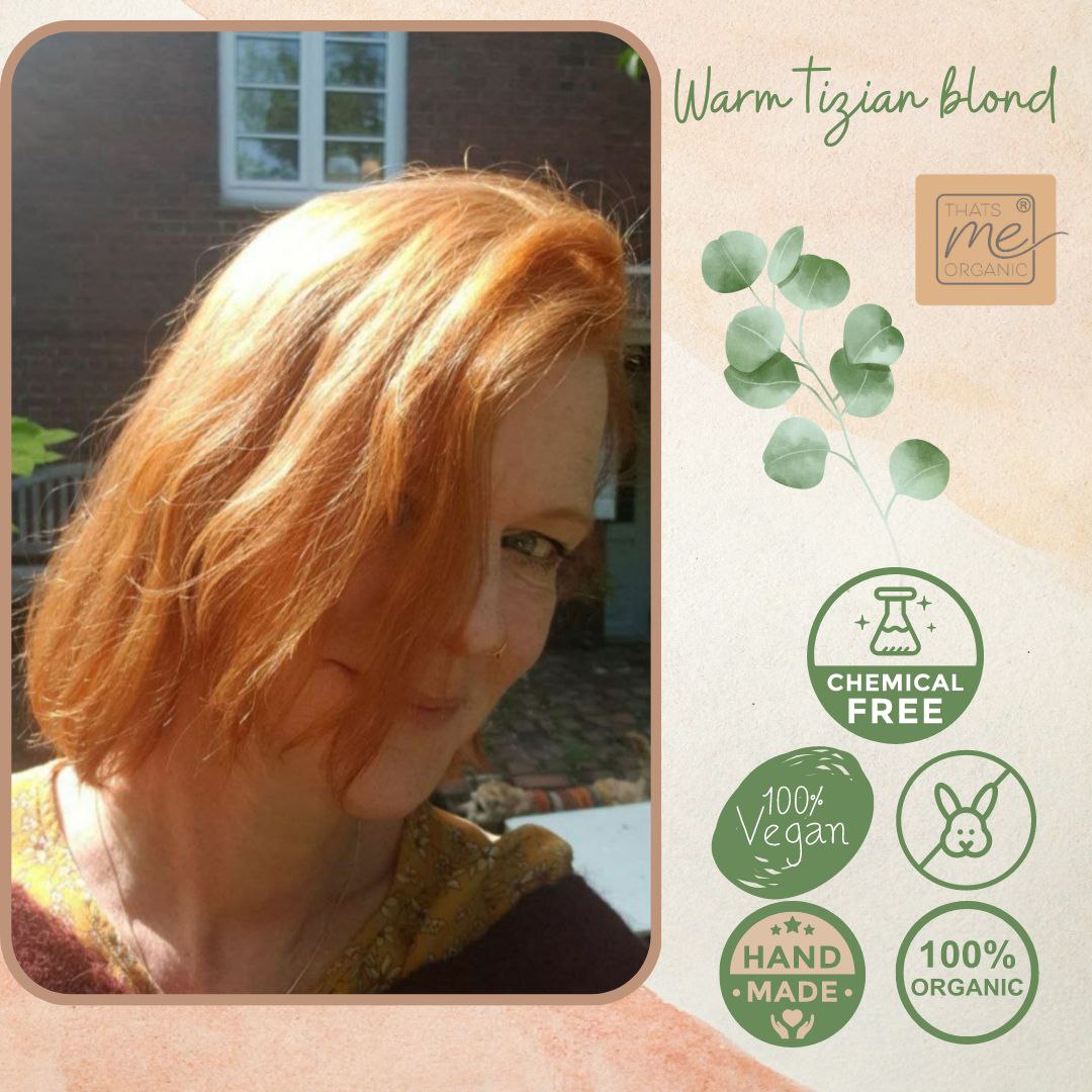 Professional plant hair color SET "warm light copper blonde - warm titian blonde" 