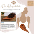 Profi-Haarbürste Tropfenform "Die Außergewöhnliche" aus Birnbaumholz & Wildschweinborste