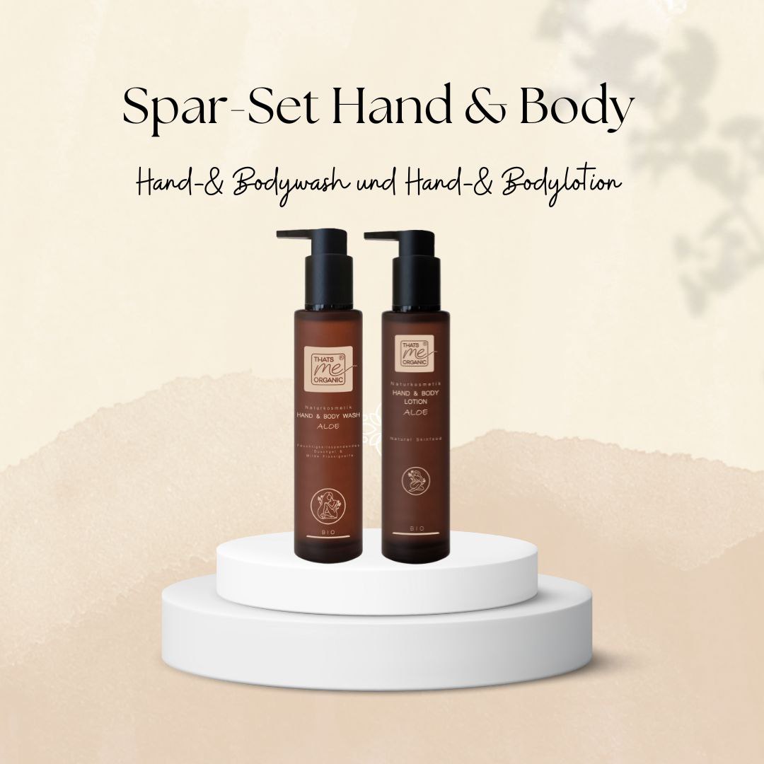 SAVING SET HAND &amp; BODY - ORGANIC hand &amp; body lotion + ORGANIC hand &amp; body wash