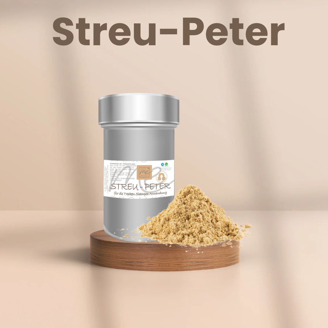 Der "Streu-Peter" für die Trockenshampoo-Lösung