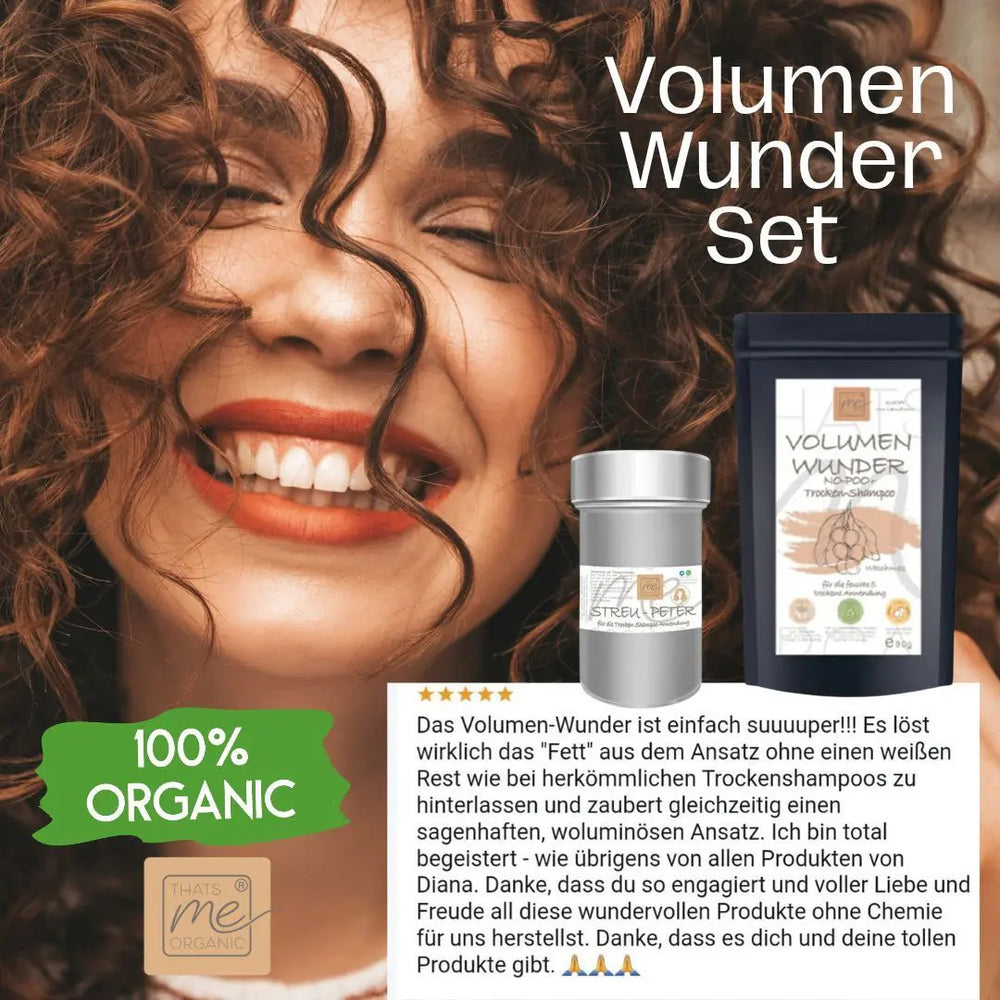 BIO Volumen-Wunder - No Poo + Trockenshampoo 2 in 1 90g