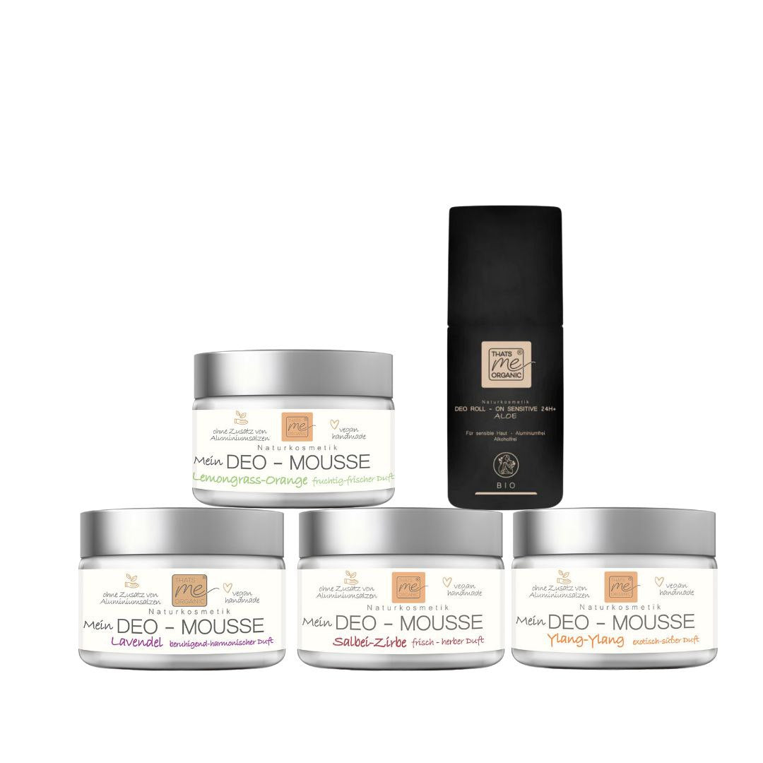 New: The 24h+ deodorant collection - all Thats me organic deodorants in one set
