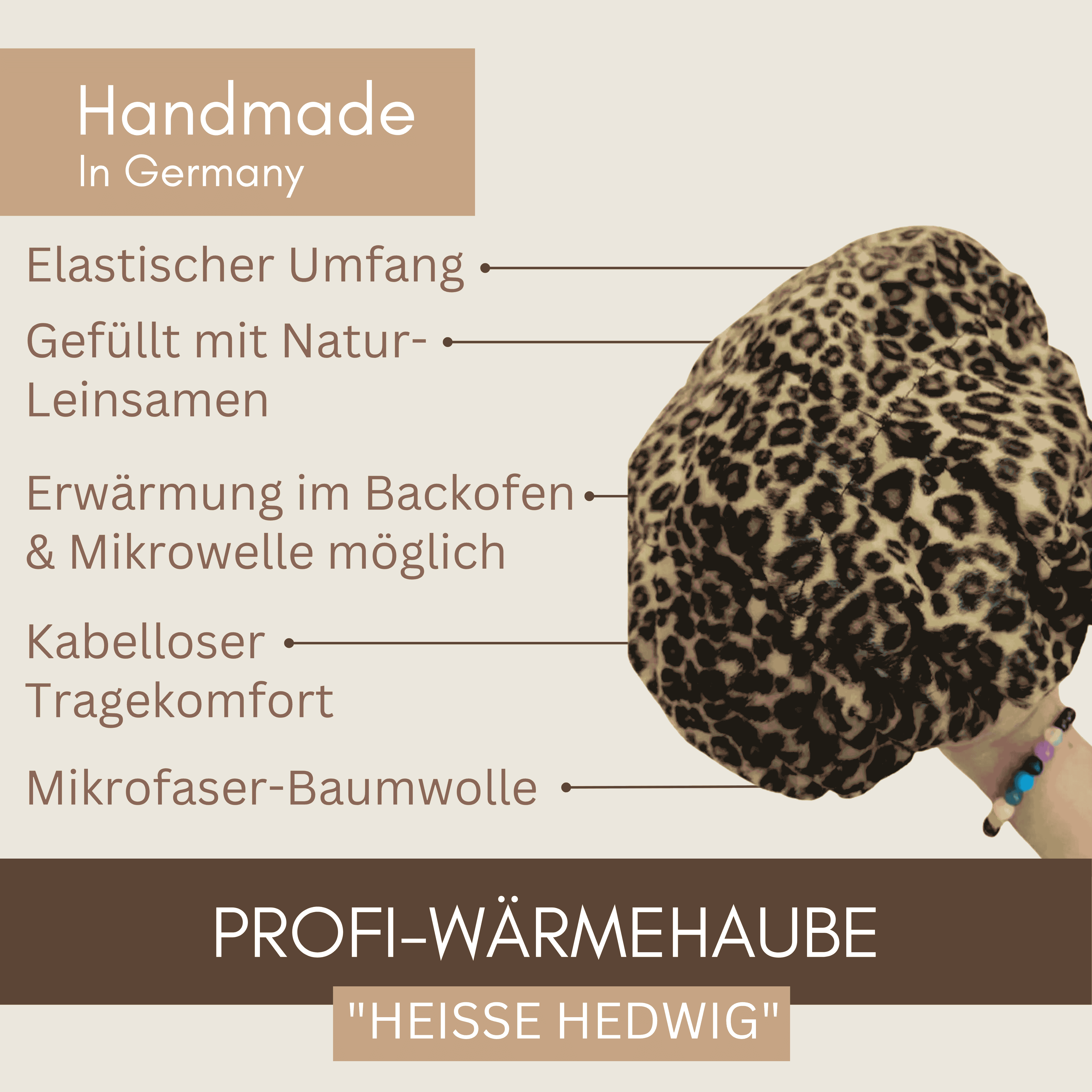 Heat cap 'Hot Hedwig' for plant hair color - heatable -