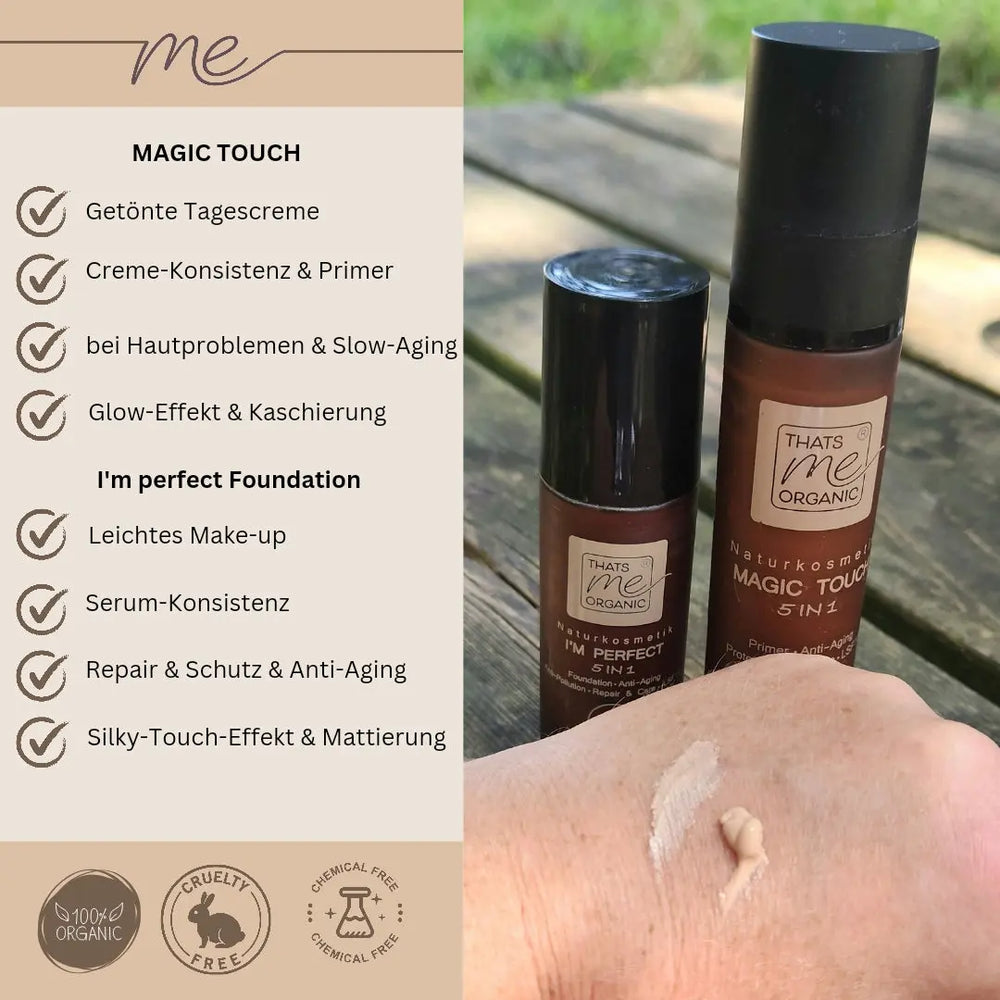 ABVERKAUF wg. Verpackungsänderung: I’M PERFECT 5in1 Foundation Serum LSF MHD 10/26