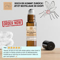 Das Thats me Organic® Anti-Mücken-Roll-On mit "ORDER NOW"-Label, Mücken-Illustration und deutschem Text ist Ihr natürlicher Mückenschutz als praktisches Hausmittel gegen Mücken.