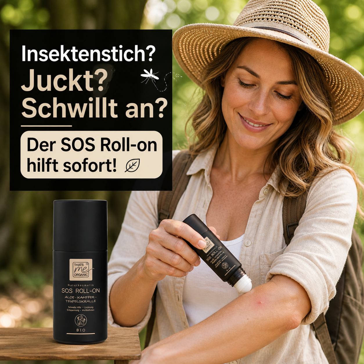 BIO SOS Roll-On Aloe – Kühlende Pflege für gereizte & beanspruchte Haut