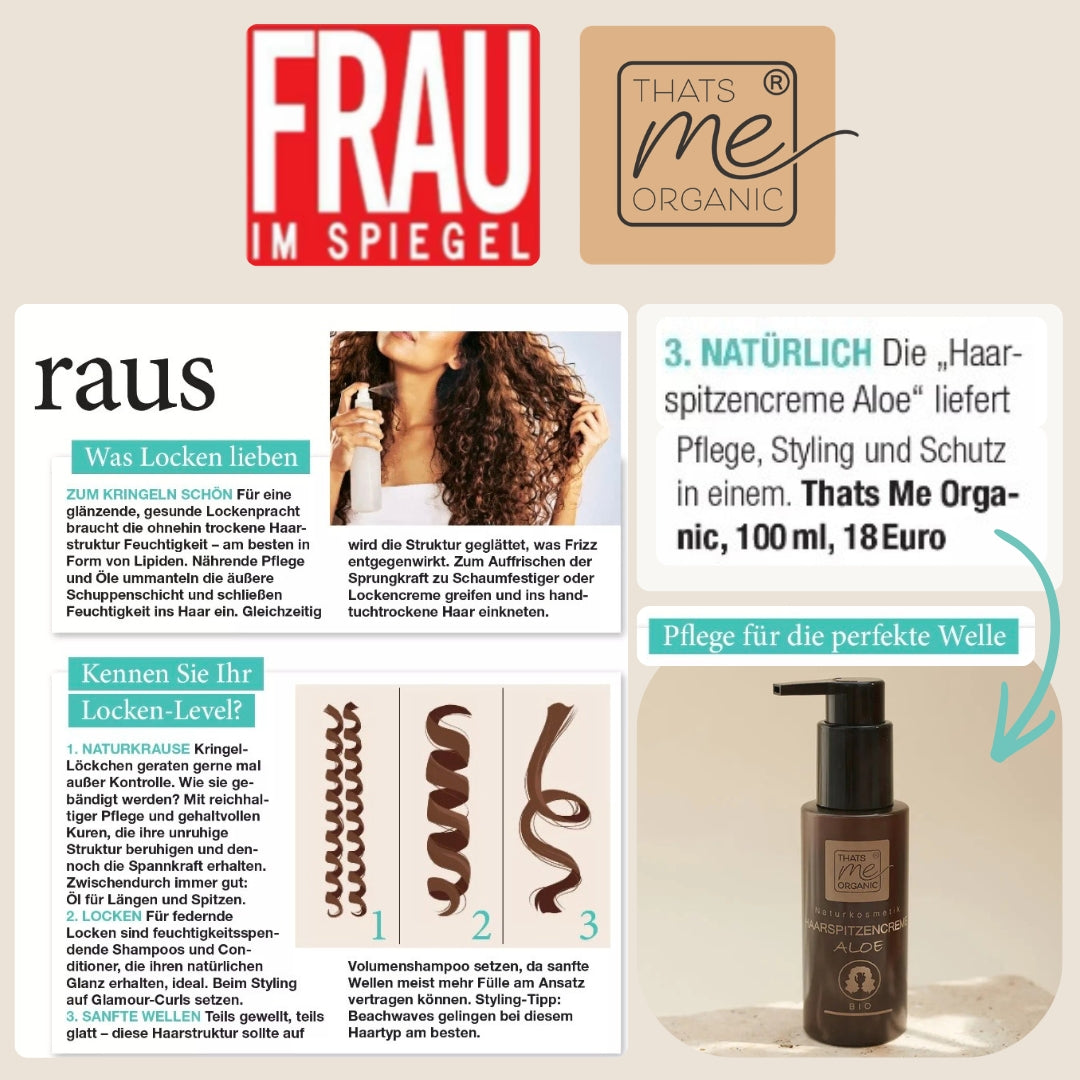 BIO-Haarspitzencreme Aloe 24/7 Haarfestiger, Pflege + Stylinggel 100ml