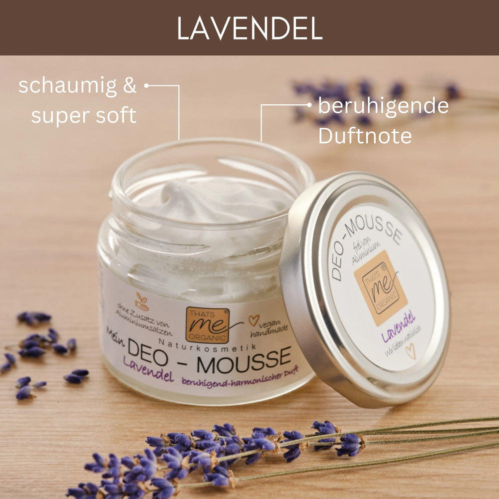 BIO-Deo-Mousse Lavendel & Lemongrass – Naturkosmetik Deo ohne Aluminium | 50 ml