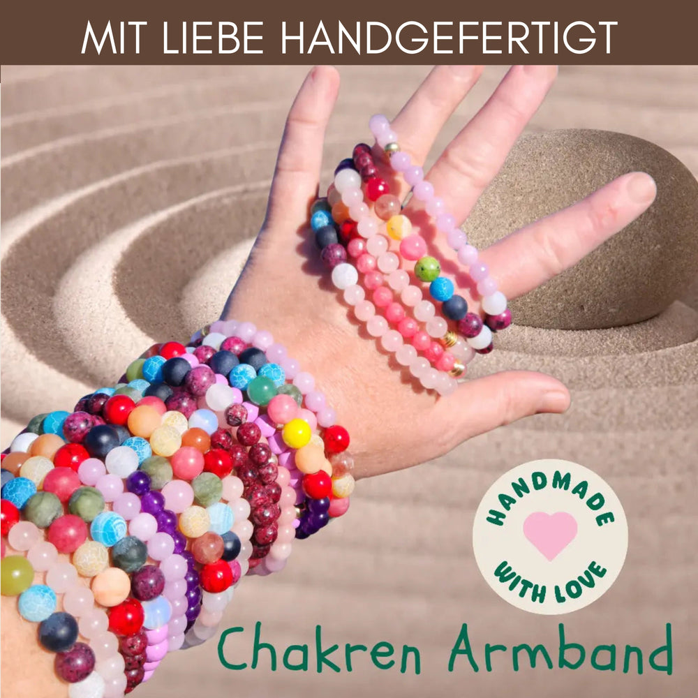 Chakra Aromatherapie Aura-, Raumduft-, Yoga- &  Meditationsspray Set in Geschenkbox + Chakra-Edelstein-Armband – für energetische Balance