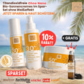 Bio Sonnenschutz Set KLASSIK Gesicht & Körper – 3 Summer-Love Bestseller + Gratis Mücken Roll-on
