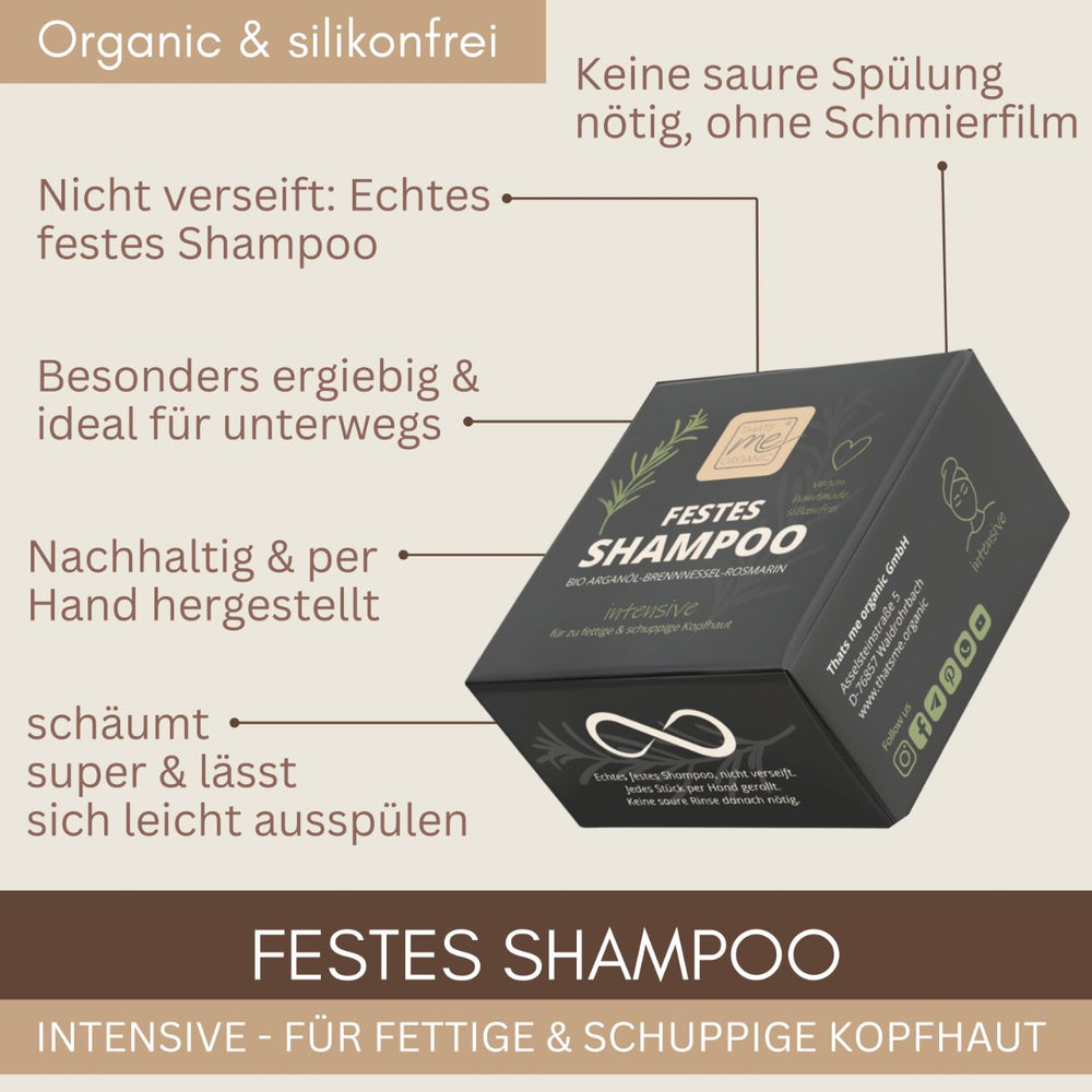 Festes Shampoo Intensive – für fettige & schuppige Kopfhaut