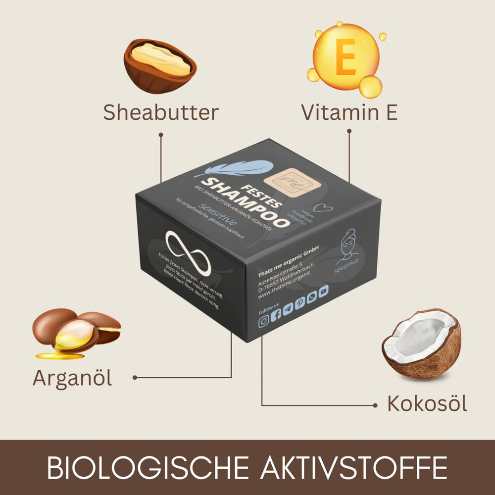 Festes Shampoo Sensitive – für empfindliche & gereizte Kopfhaut