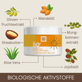 Summer Love Face Care Ultra Sensitive Aloe LSF 50 von Thats me organic mit natürlichen Inhaltsstoffen wie Aloe Vera, Jojobaöl und Sheabutter für gepflegte und geschützte Haut