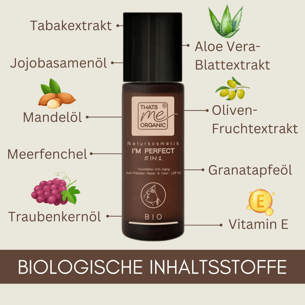 ABVERKAUF wg. Verpackungsänderung: I’M PERFECT 5in1 Foundation Serum LSF MHD 10/26