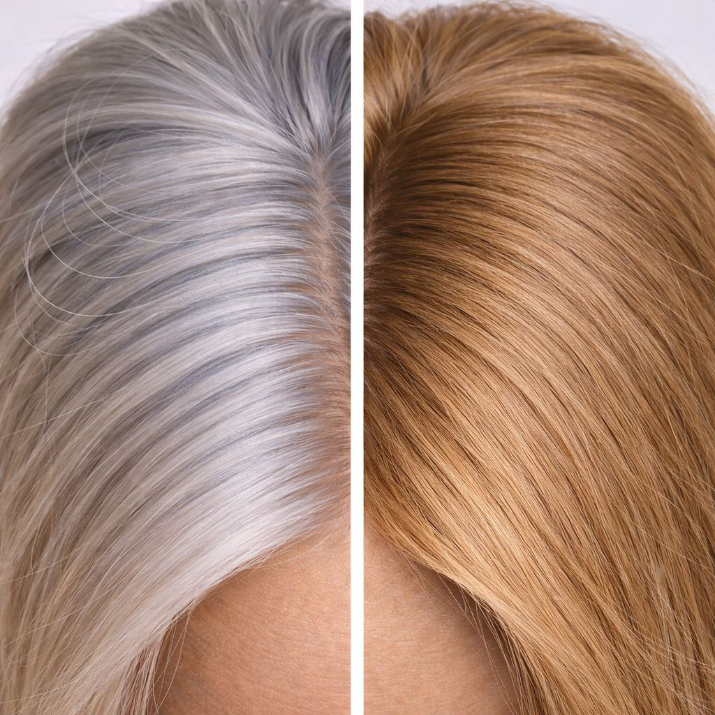 Profi-Pflanzenhaarfarbe SET "warmes dunkles sahara blond - warm dark sahara blond"