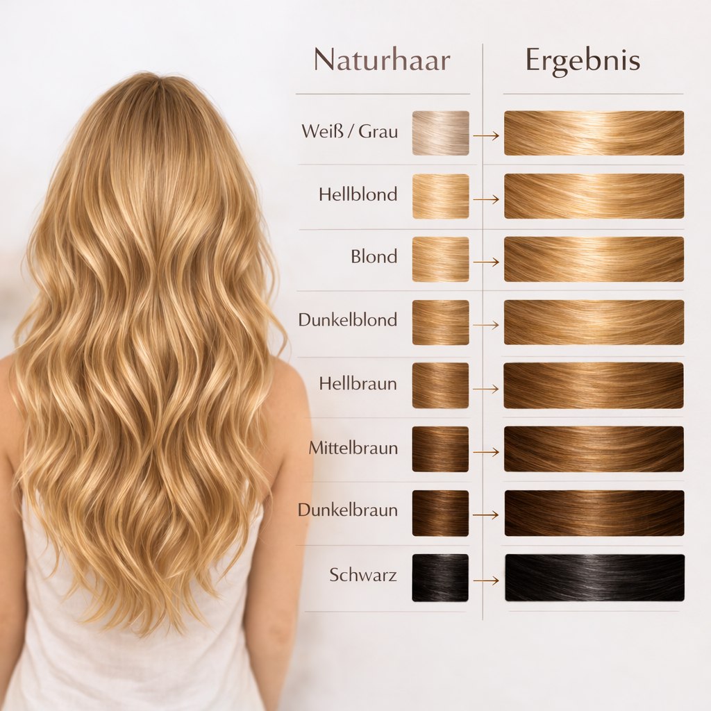 Profi-Pflanzenhaarfarbe warmes Honig-Blond "warm honey blond" 90g Nachfüllpack