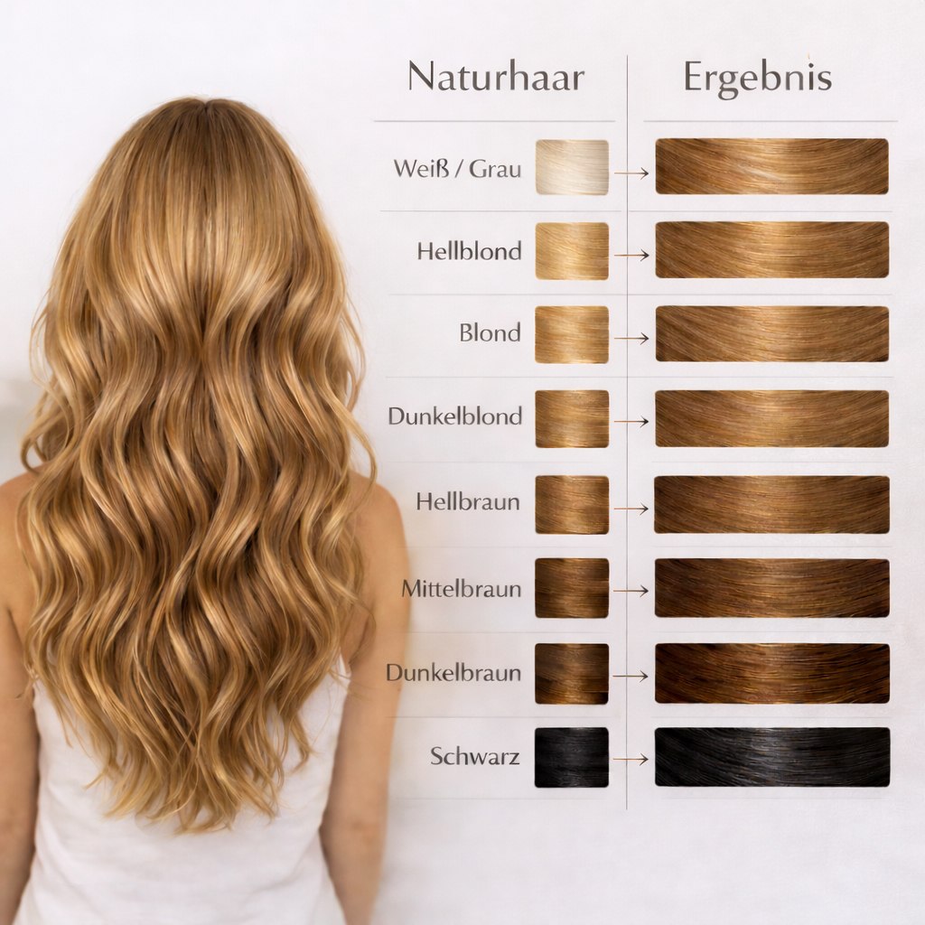Profi-Pflanzenhaarfarbe SET "warmes dunkles sahara blond - warm dark sahara blond"