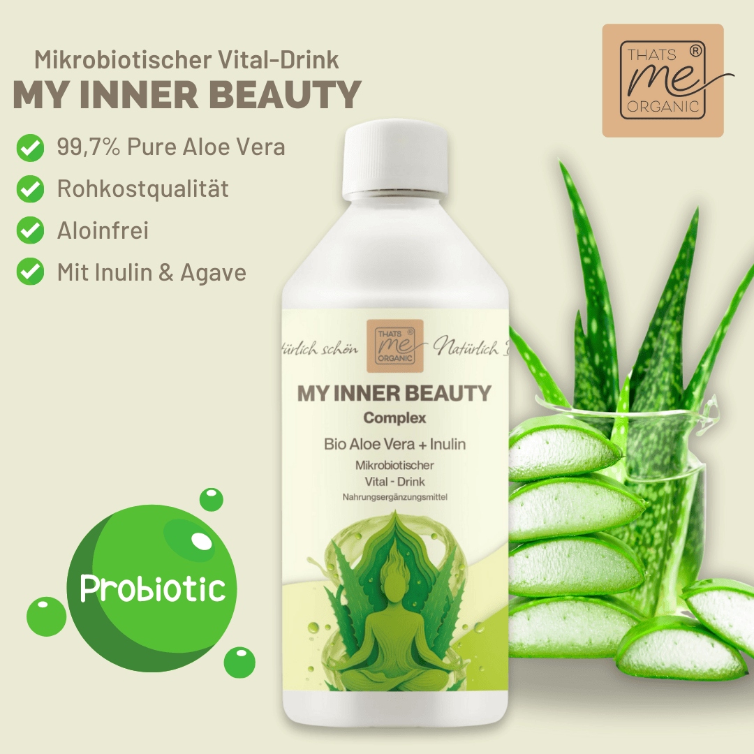 NEU: Bio-Aloe Saft "My Inner Beauty" präbiotischer Vital-Drink 500ml