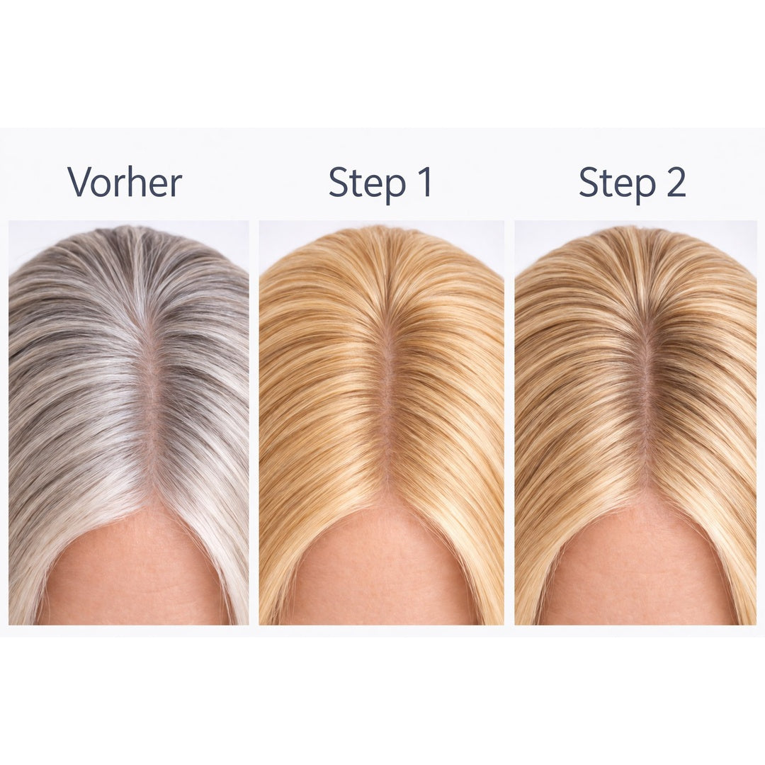Profi-Pflanzenhaarfarbe kühles Summer-Blond "cool summer blond in 2-Steps" 2x 90g Nachfüllpacks