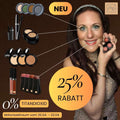 Dekorative Naturkosmetik Komplett Look von Thats me organic mit Lidschatten, Silky Cover Cream, Lipgloss und 3in1 Stick, natürlich und clean ohne Titandioxid, 25 Prozent Rabatt Aktion im Zeitraum