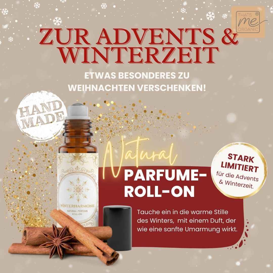 NEU: Natural Bio-Perfume Roll-On Duftroller Winter-Harmonie 10ml
