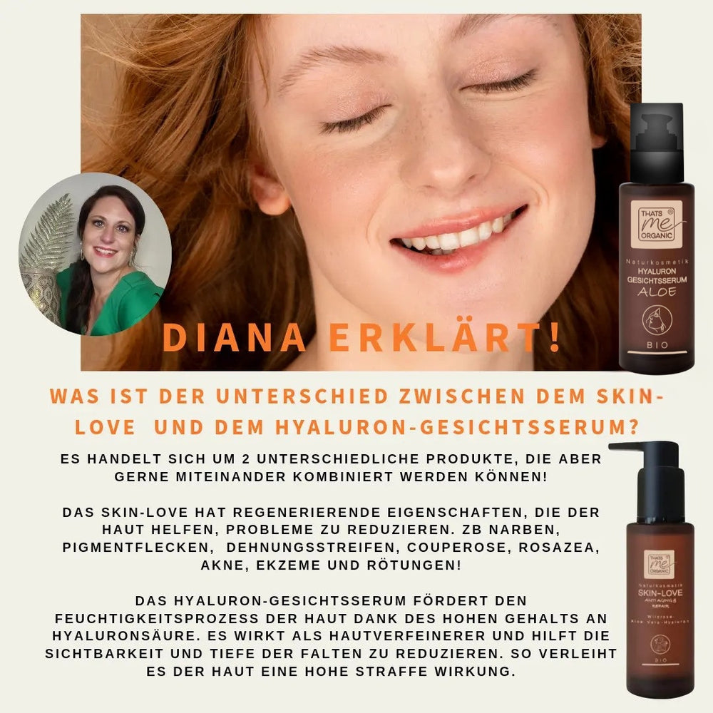 BIO-Hyaluron-Gesichtsserum Aloe - Anti Aging - glättend + straffend 30ml vegan