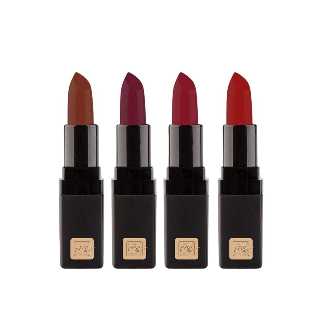 Bio-Lippenstift - vegan, tierversuchsfrei + ohne Titandioxid – langanhaltend + Pflegend