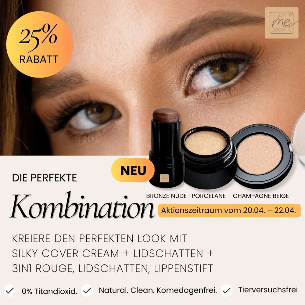 Luxury Naturkosmetik Lidschatten ohne Titandioxid | 4 Nuancen
