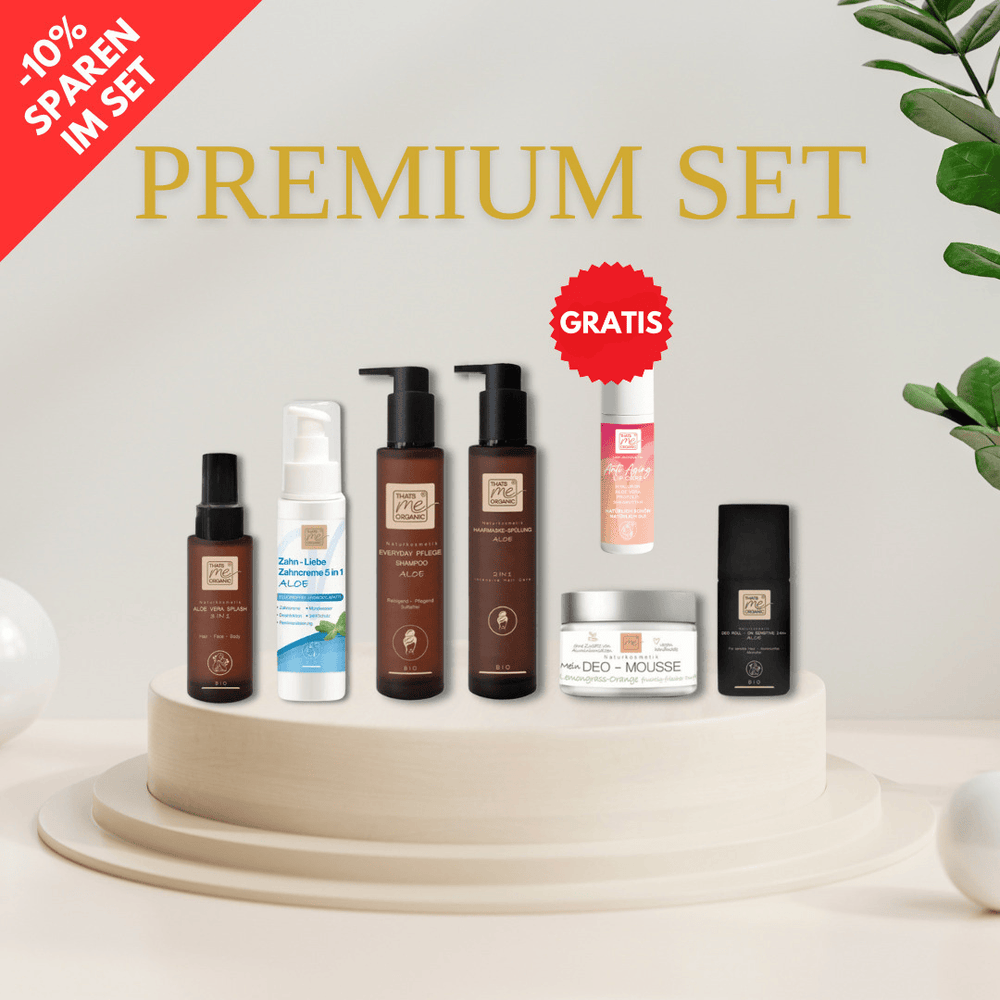 Premium Bestseller Set – 7 Bio-Kosmetik Produkte von Thats me Organic | Natürlich umsteigen & sparen
