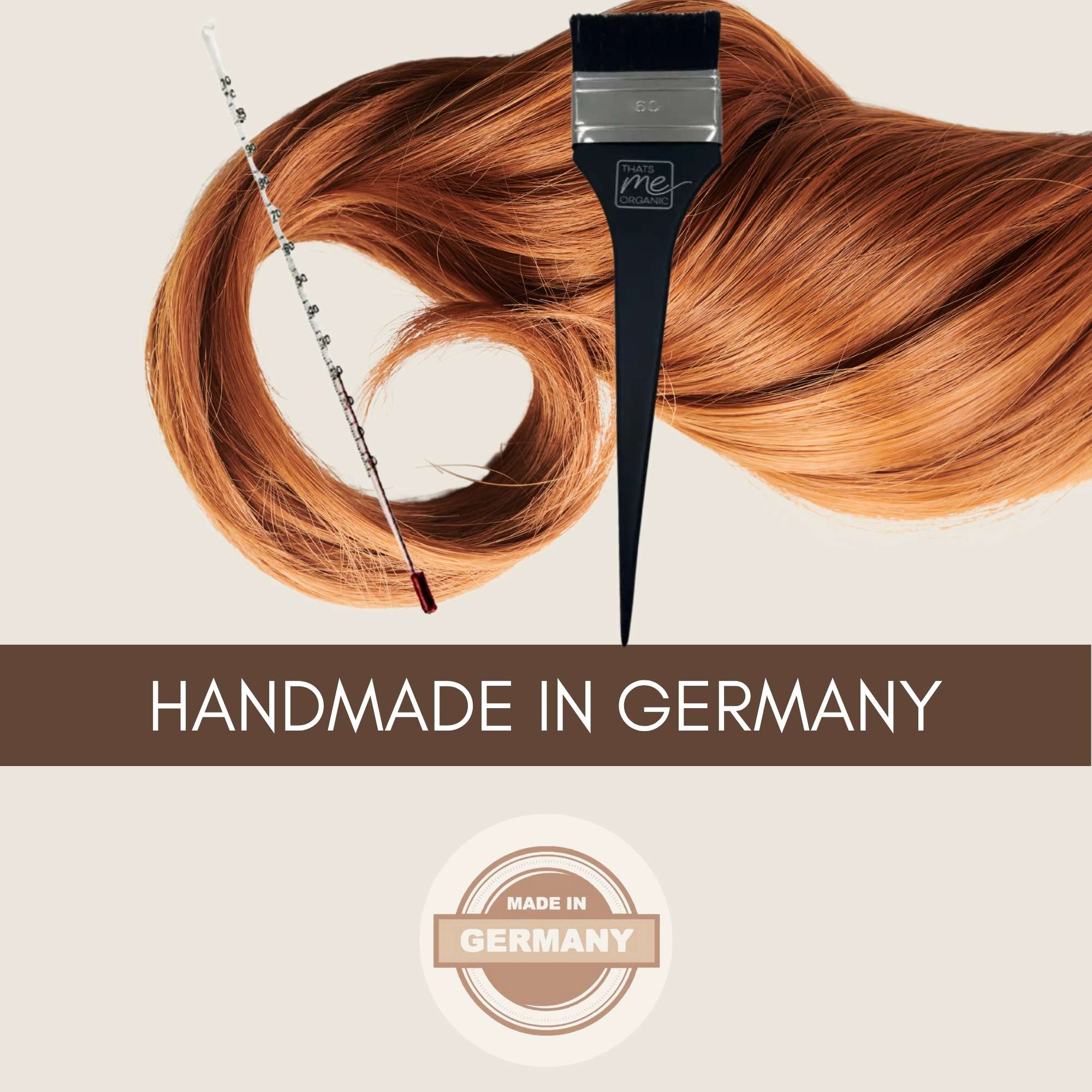 Economy set professional plant hair colors accessories set complete (brush + thermometer)