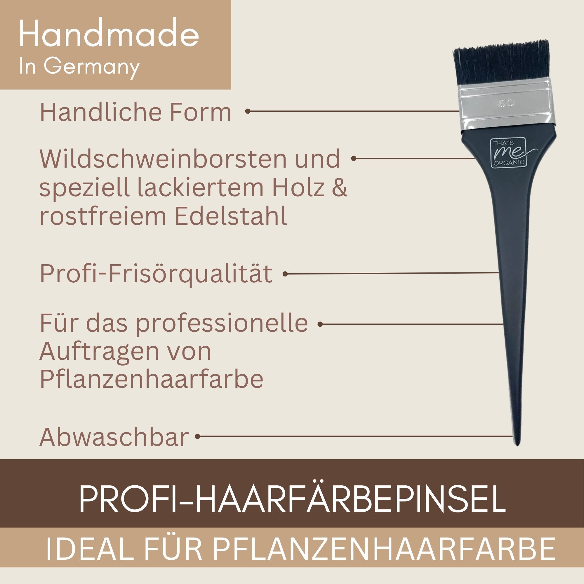 Profi Färbe-Pinsel für Pflanzenhaarfarbe