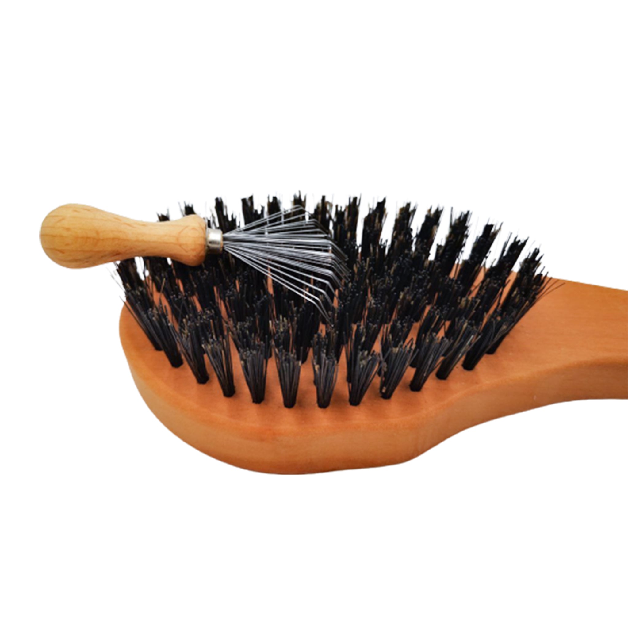 Professional brush cleaner "Kralle-Kalle" made of beech wood - the natural hair remover