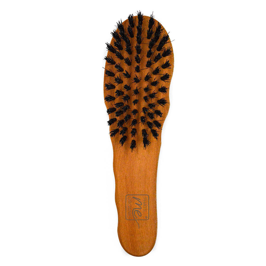 Spazzola professionale a forma di dito “The Ergonomic” in legno di pero e setole di cinghiale