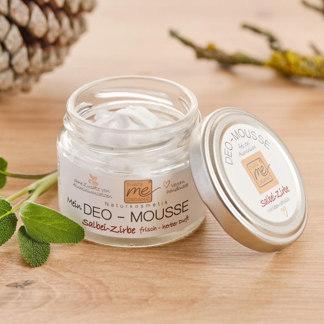 Deodorant mousse sage pine 24h+ deodorant like cream without aluminum natural cosmetics 50ml