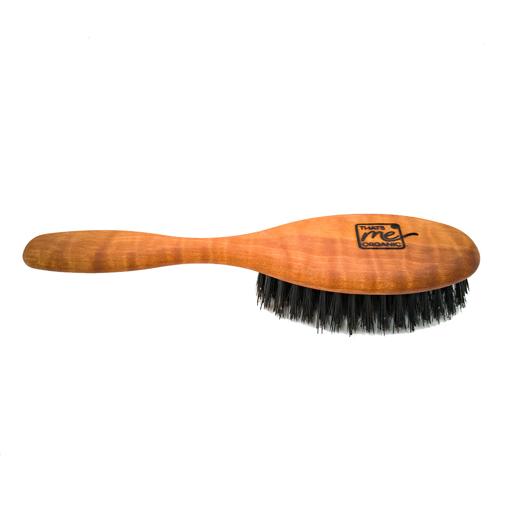 Professional hairbrush “The Slim One” made of pear wood and wild boar bristles