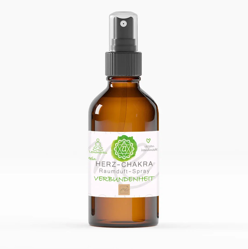 Bio-HERZ-CHAKRA Aromatherapie Aura-, Raumduft-, Yoga- & Meditationsspray VERBUNDENHEIT (grün)